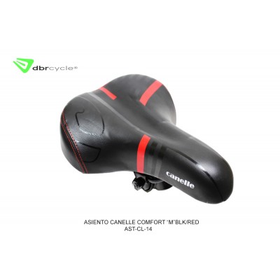 Asiento Canelle Comfort "M" BLK/RED