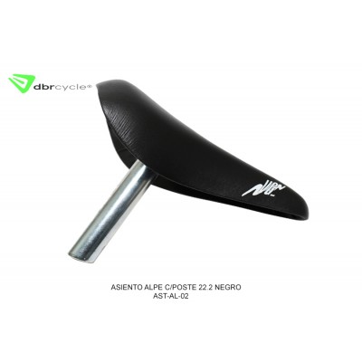 Asiento Alpe C/poste 22.2 negro